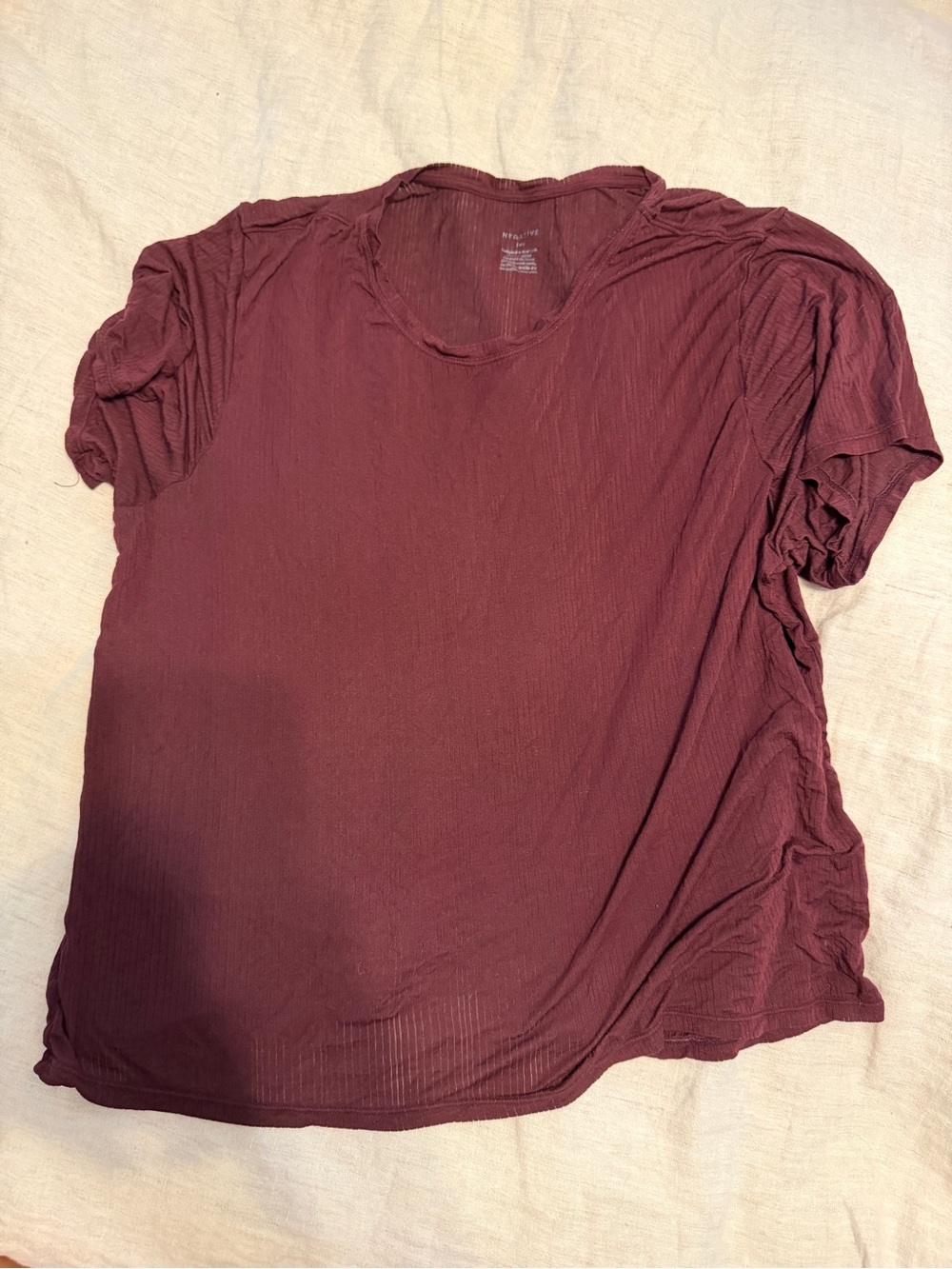 Negative Underwear Whipped Boyfriend Tee in Burgundy